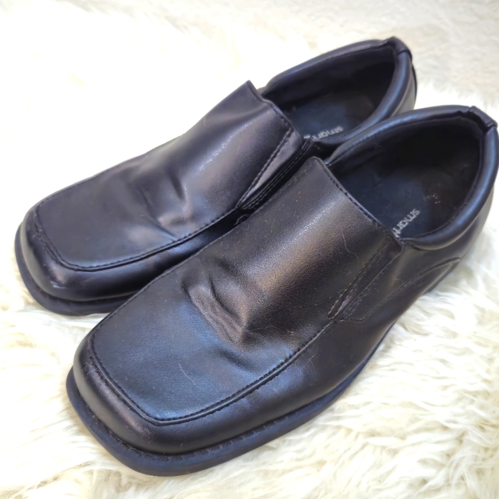 Smart Fit Boy's Dress Black Slip On Shoes
